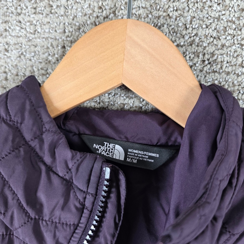 The North Face Tamburello Parka Medium Purple Quilted Insulated Hooded Jacket - Picture 4 of 10
